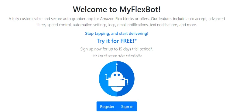 MyFlexBot - A fully customizable and secure auto grabber app