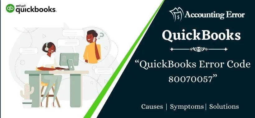 how to i fix quickbooks error code 80070057